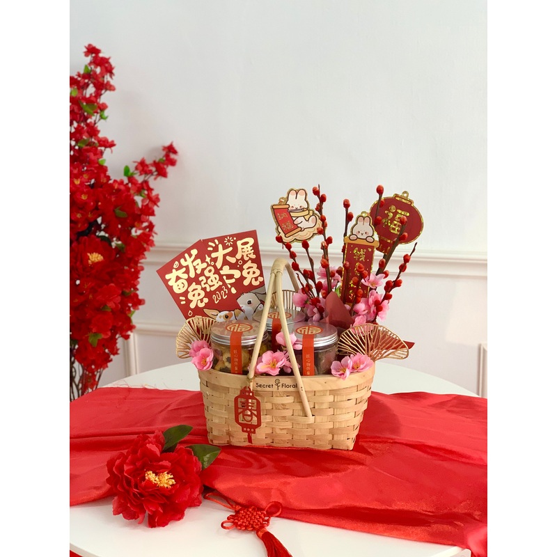 CNY 2023 | Prosperity Rabbit Gift Basket []  (Klang Valley Delivery Only)