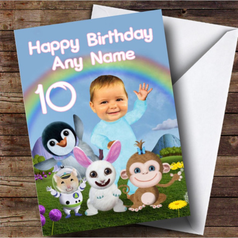 Personalised Baby Jake Rainbow Children’s Birthday Card – The Card Zoo