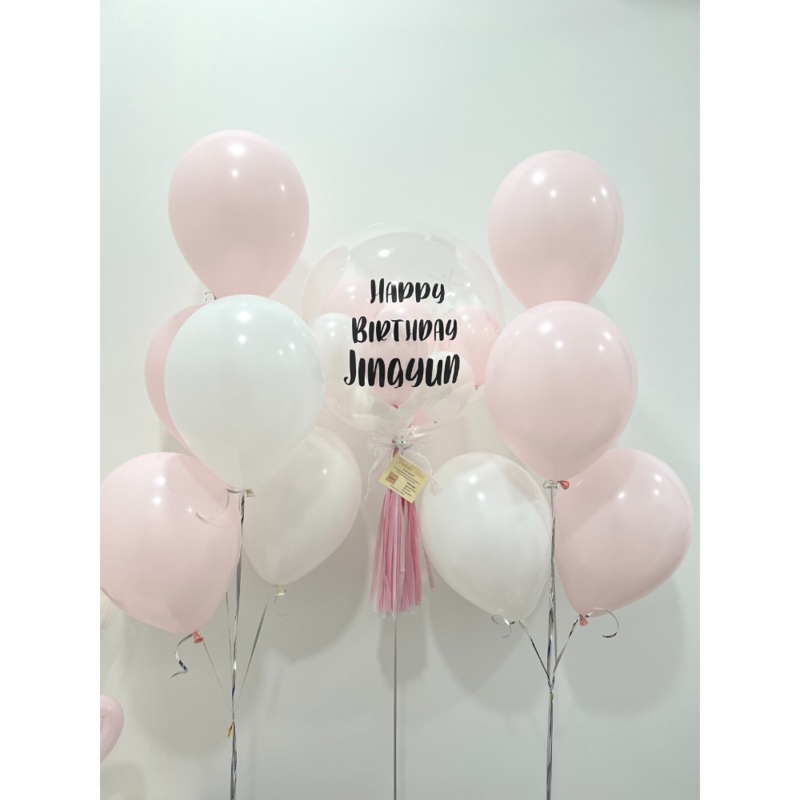 24 Camelia Bubble Balloon Set (Klang Valley Delivery)