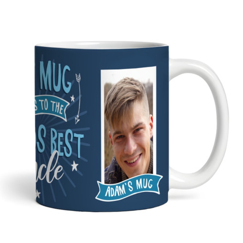 Belongs To Best Uncle Gift Blue Photo Tea Coffee Personalised Mug – The Card Zoo