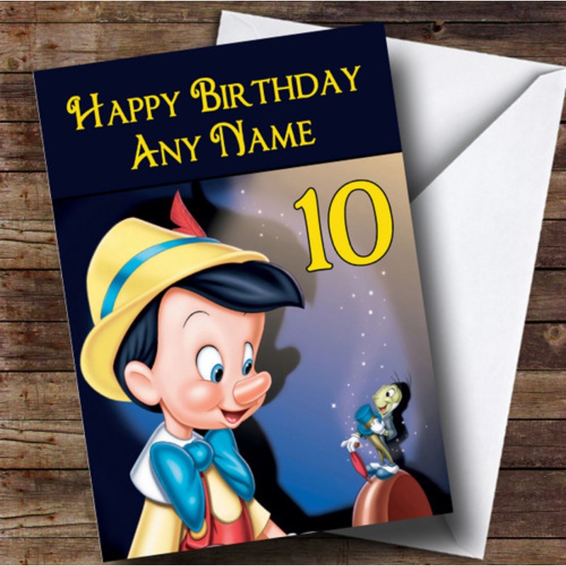 Personalised Pinocchio Disney Children’s Birthday Card – The Card Zoo