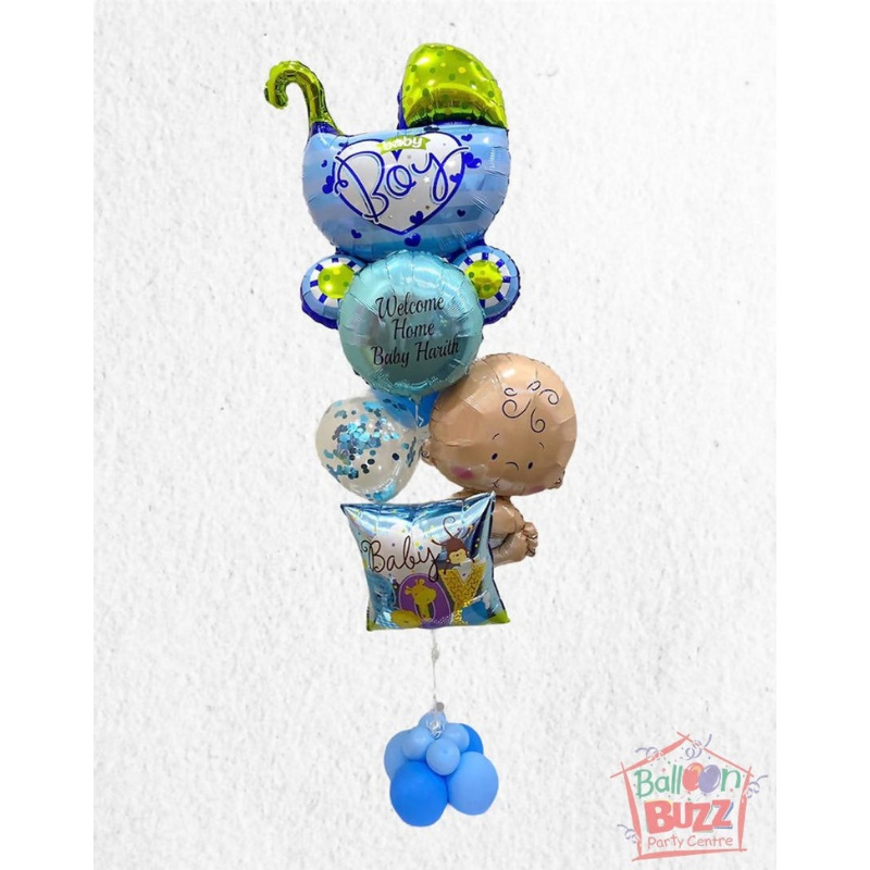 Welcome Baby Boy Bouquets with Base