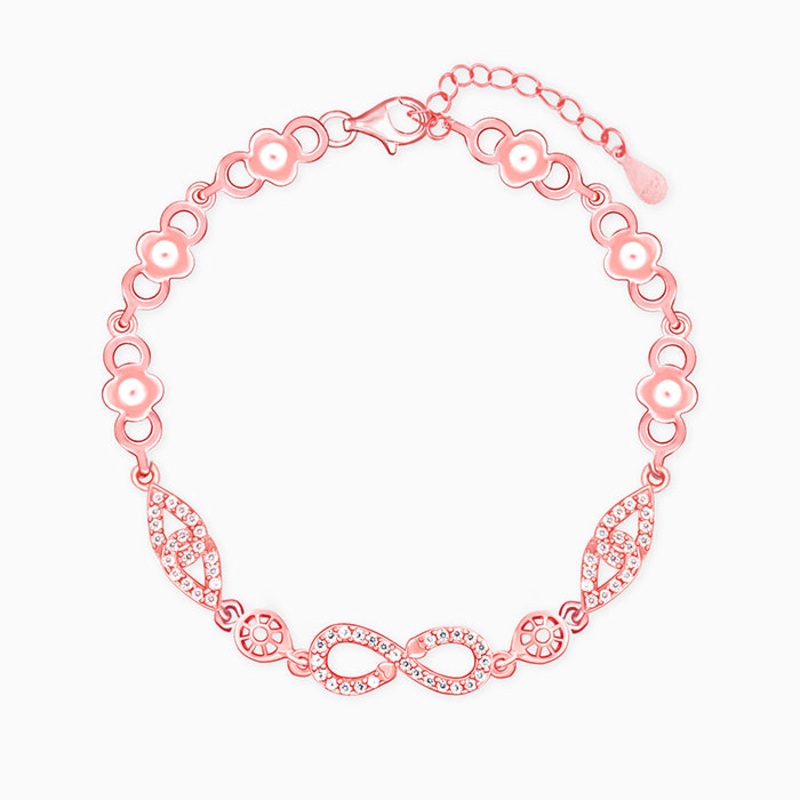 Rose Gold Infinity Romance Bracelet