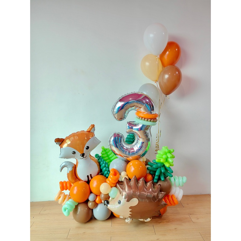Simple Jungle Theme Balloon Marquee (Klang Valley Delivery)