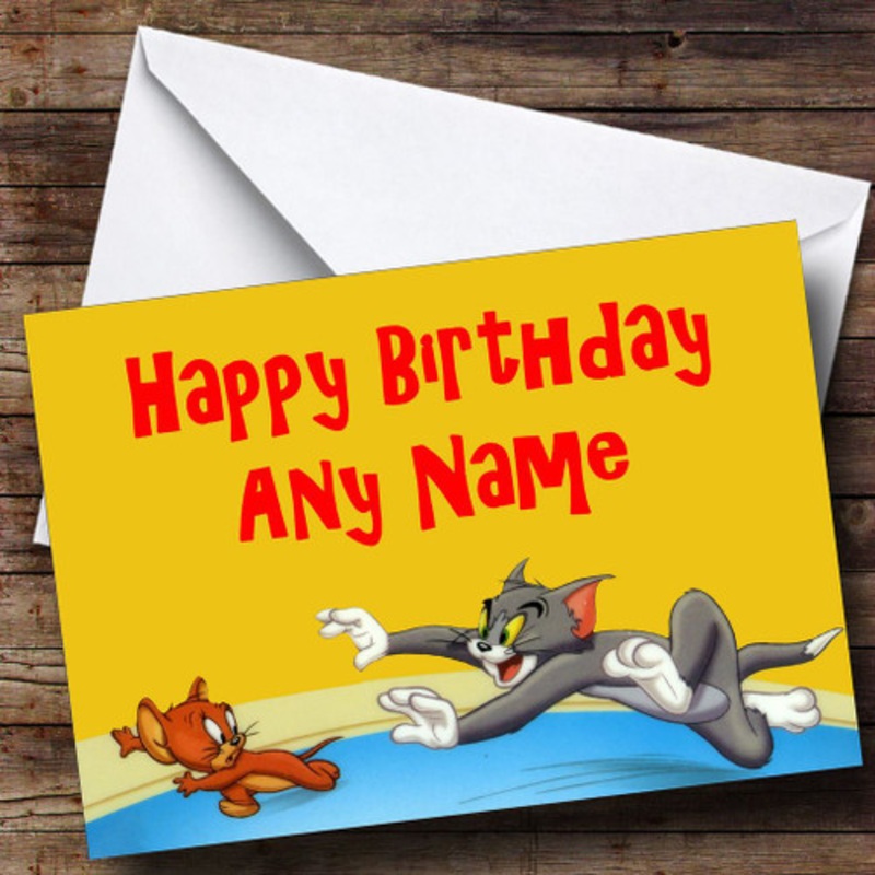 Tom and Jerry Personalised Birthday Card – The Card Zoo