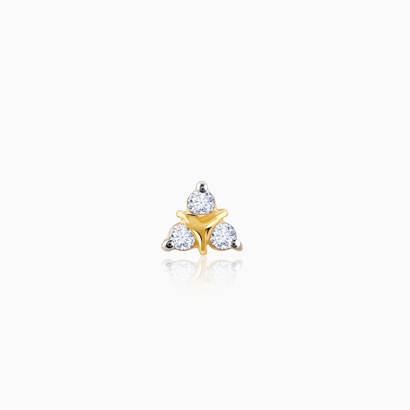 Gold Mellifluous Diamond Earrings