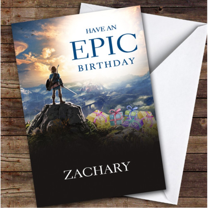 Zelda Gaming Have An Epic Kids Personalised Children’s Birthday Card – The Card Zoo