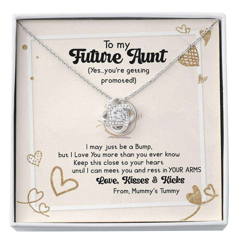 Aunt Necklace, Sentimental New Auntie Gift, Future Auntie, Soon To Be Auntie, Reveal To Auntie To Be Gift, Promoted To Auntie Custom Necklace