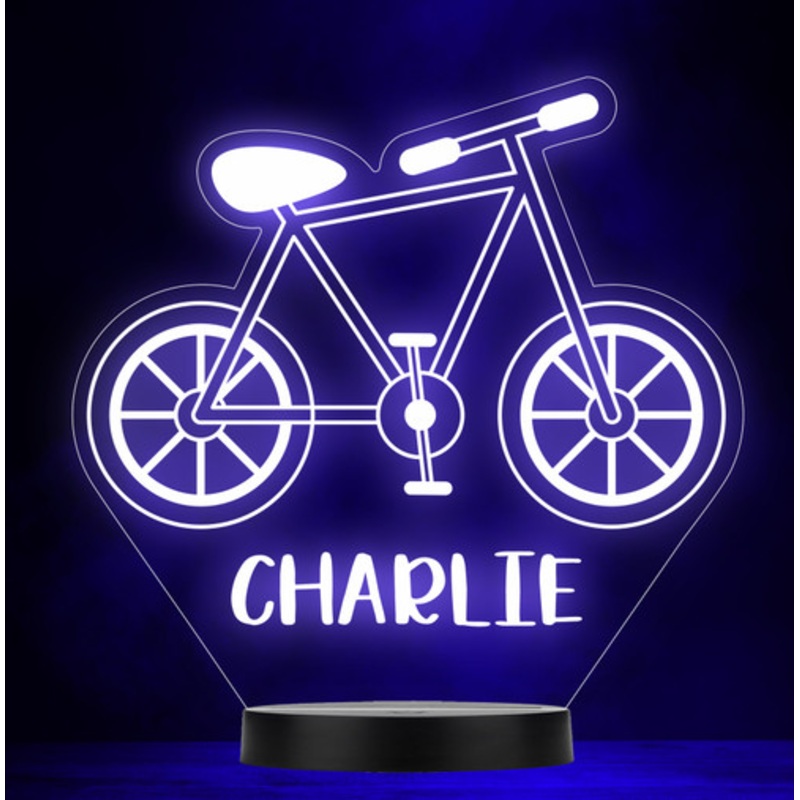Bike Cycling Fan Bicycle BMX Personalised Gift Colour Change Lamp Night Light – The Card Zoo