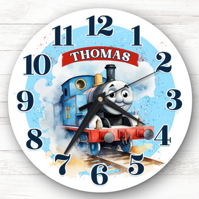 Thomas The Tank Engine Personalised Gift For Kid’s Bedroom Clock – The Card Zoo