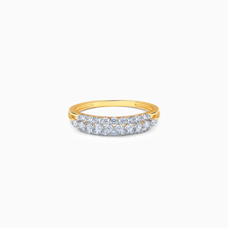 Gold Ivory Radiance Lab Grown Diamond Ring