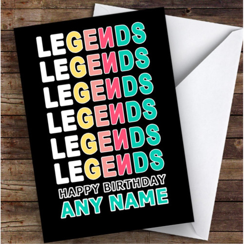 Norris Nuts You Tubers Legends Black Children’s Kids Personalised Birthday Card – The Card Zoo