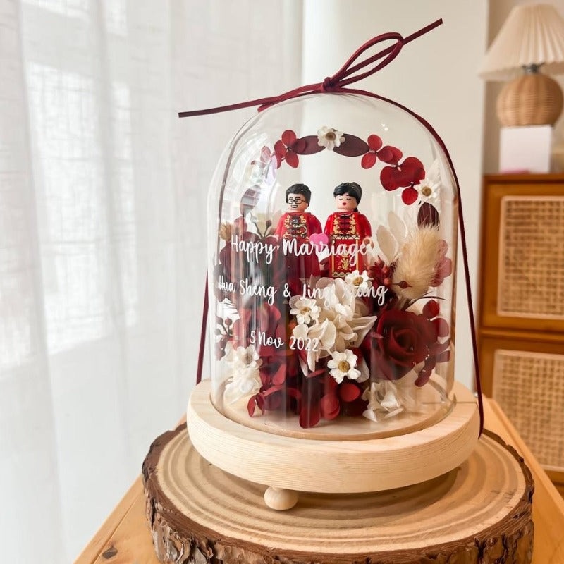 Love Chapter Preserved Flower Bell Jar (Klang Valley Delivery)