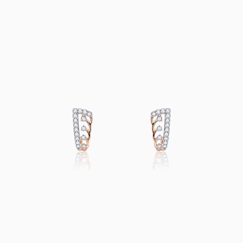 Rose Gold Miracle Diamond Earrings