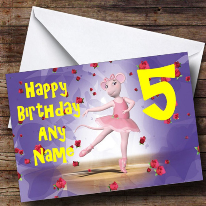 Angelina Ballerina Personalised Birthday Card – The Card Zoo