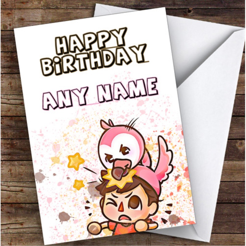Flamingo Youtuber I Really Should Be Sleeping Children’s Kids Birthday Card – The Card Zoo