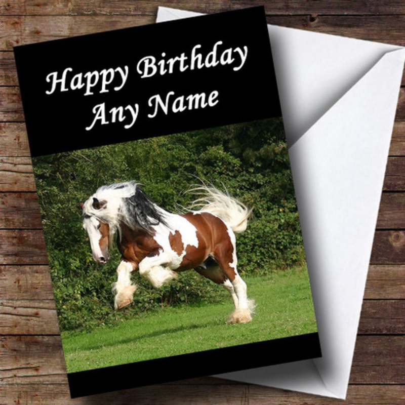 Galloping Horse Personalised Birthday Card – The Card Zoo