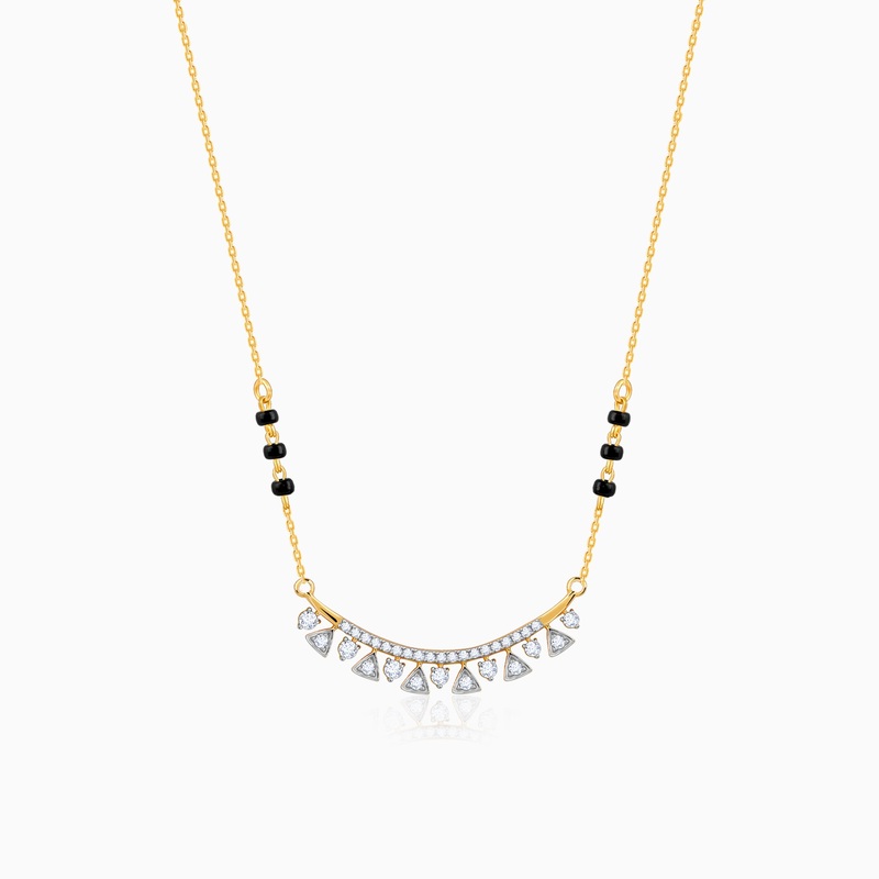 Gold Swarna Lab Grown Diamond Mangalsutra