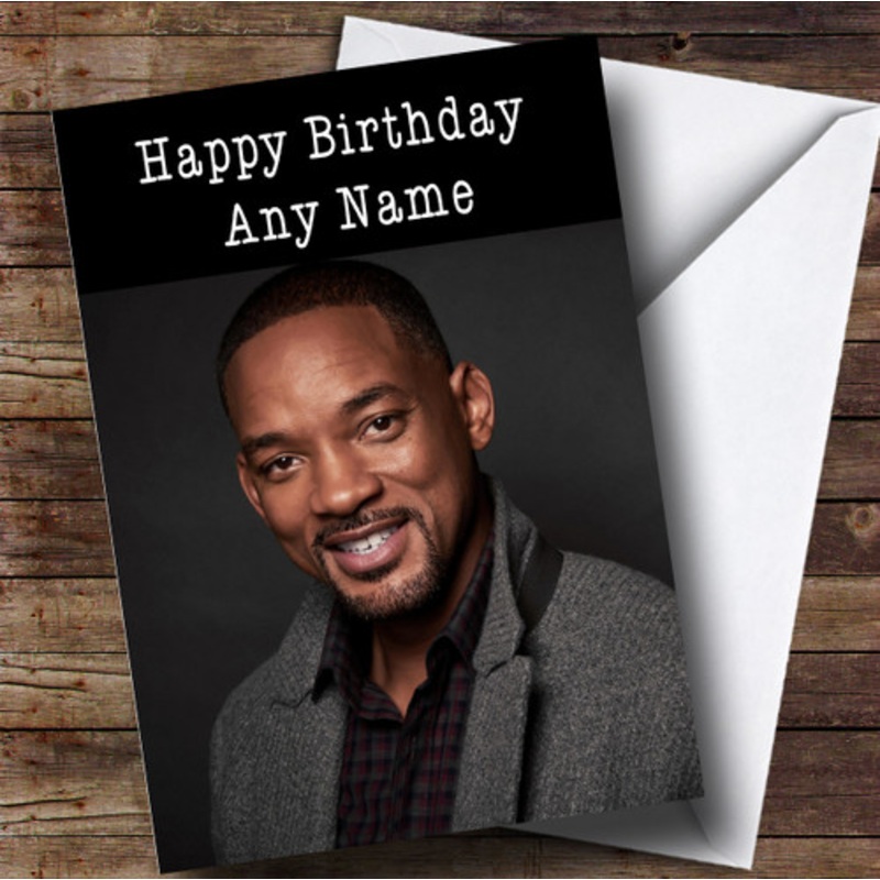 Personalised Will Smith Celebrity Birthday Card – The Card Zoo