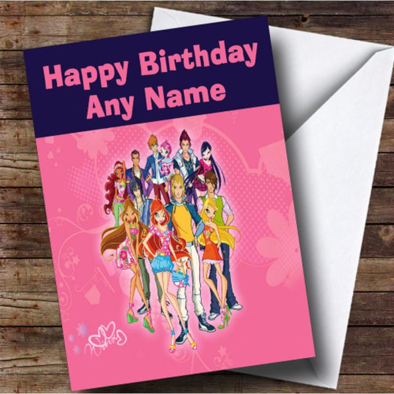 Winx Club Personalised Children’s Birthday Card – The Card Zoo