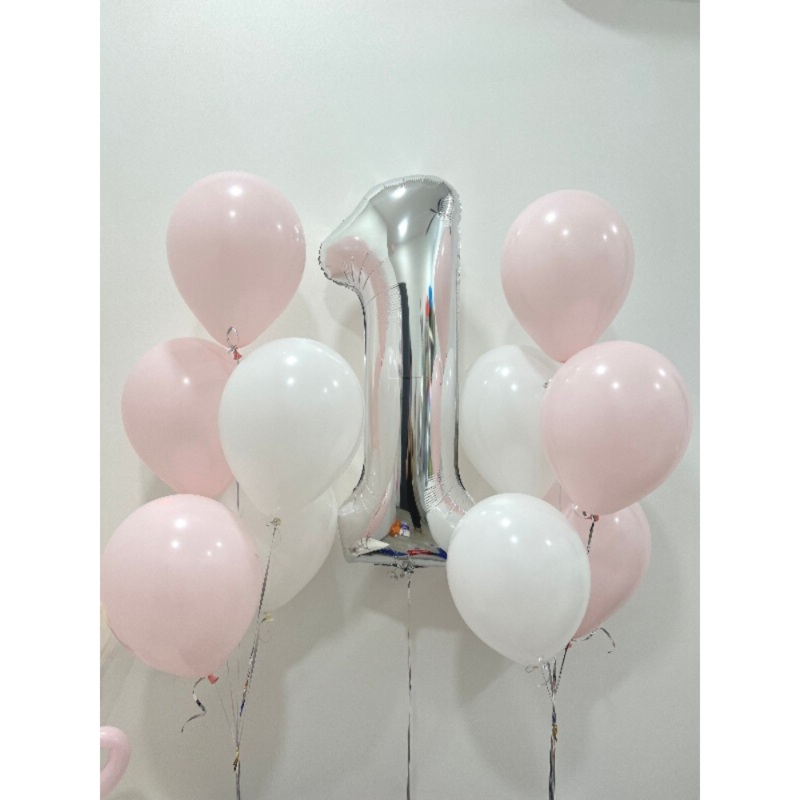 40 Numeric Pastel Series Balloon Bunch (Klang Valley Delivery)