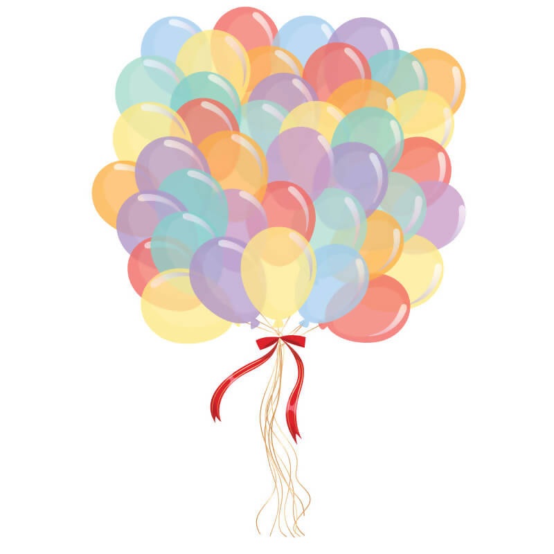 50pcs Round Latex Bouquet
