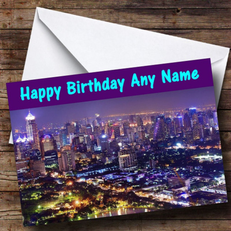 Bangkok Personalised Birthday Card – The Card Zoo