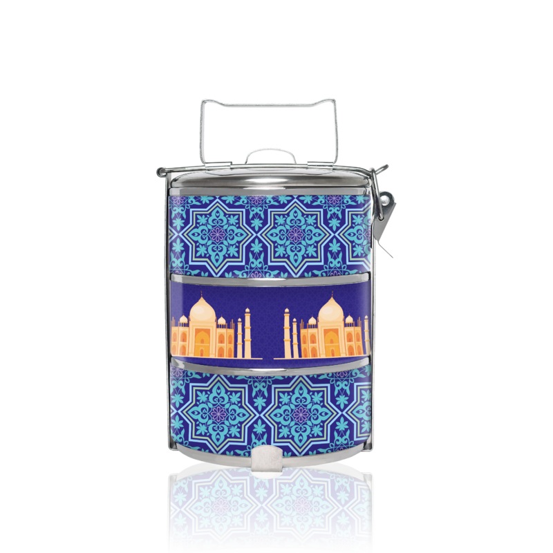 BDARI Tiffin Carrier – Blue Izink Tile (Nationwide Delivery)