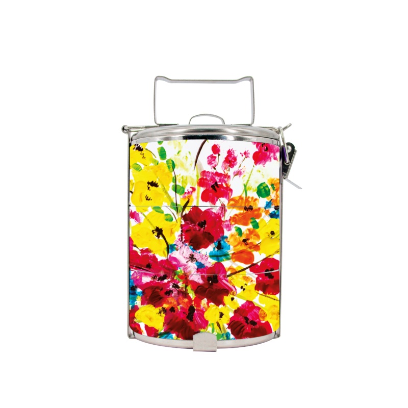 BDARI Tiffin Carrier – Impressionism Floral (Nationwide Delivery)