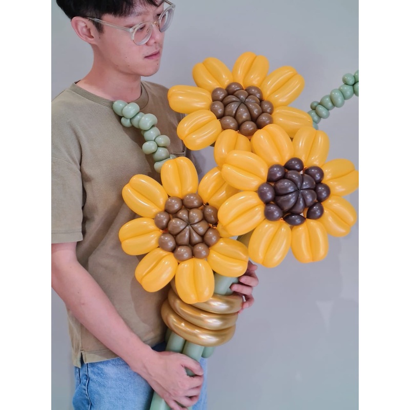 Sunflower Balloon Bouquet (Klang Valley Delivery Only)