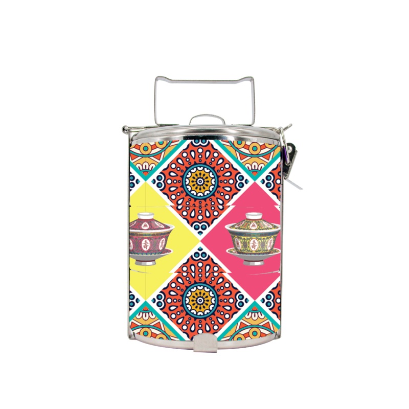 BDARI Tiffin Carrier – Ancient Tea Cup (Nationwide Delivery)