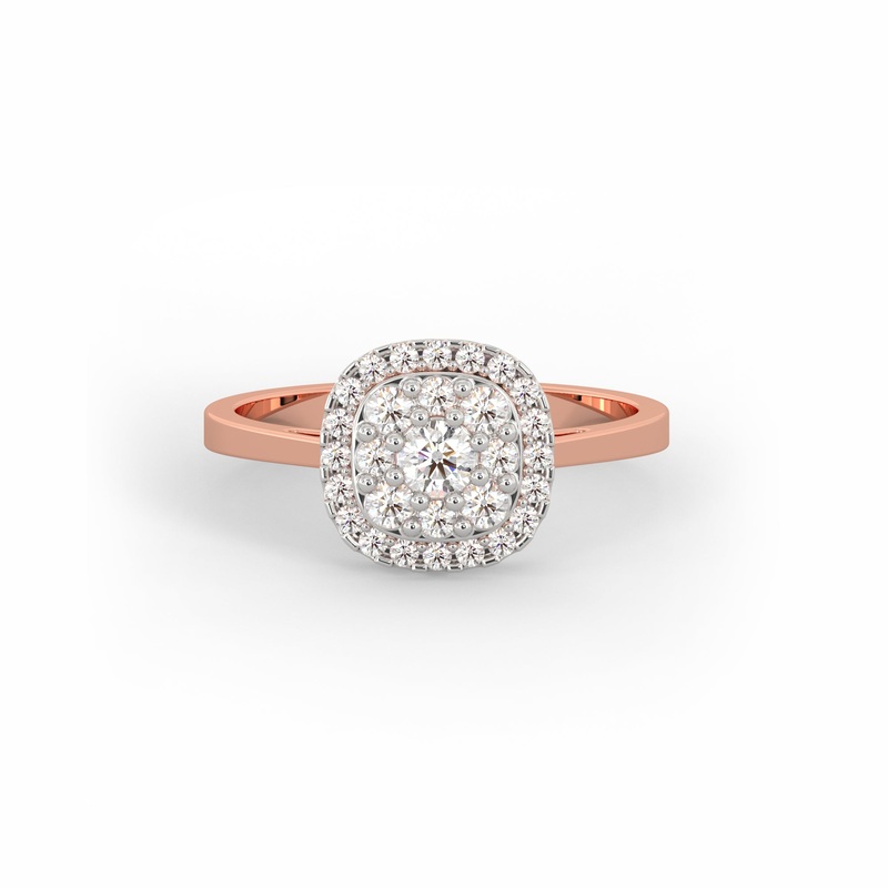 Rose Gold Pristine Solitaire Diamond Ring