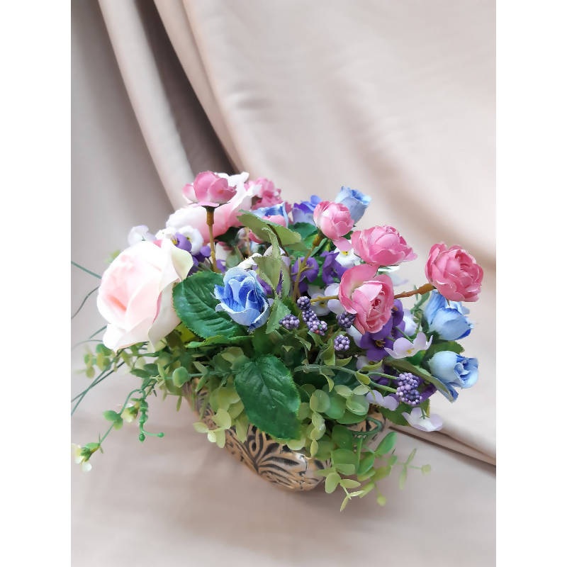 Artificial Primrose Flower Arrangement (Klang Valley Delivery)