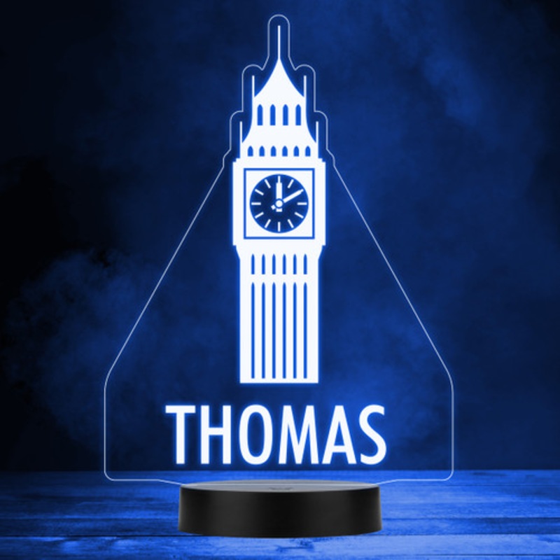 Big Ben London United Kingdom Led Lamp Personalised Gift Night Light – The Card Zoo
