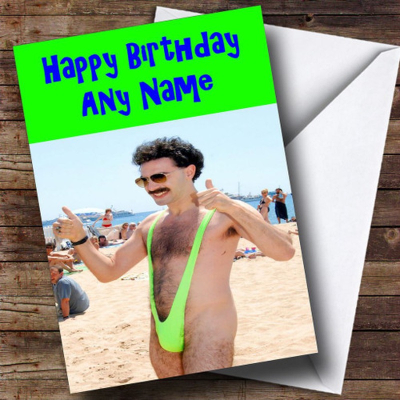 Funny Borat Personalised Birthday Card – The Card Zoo
