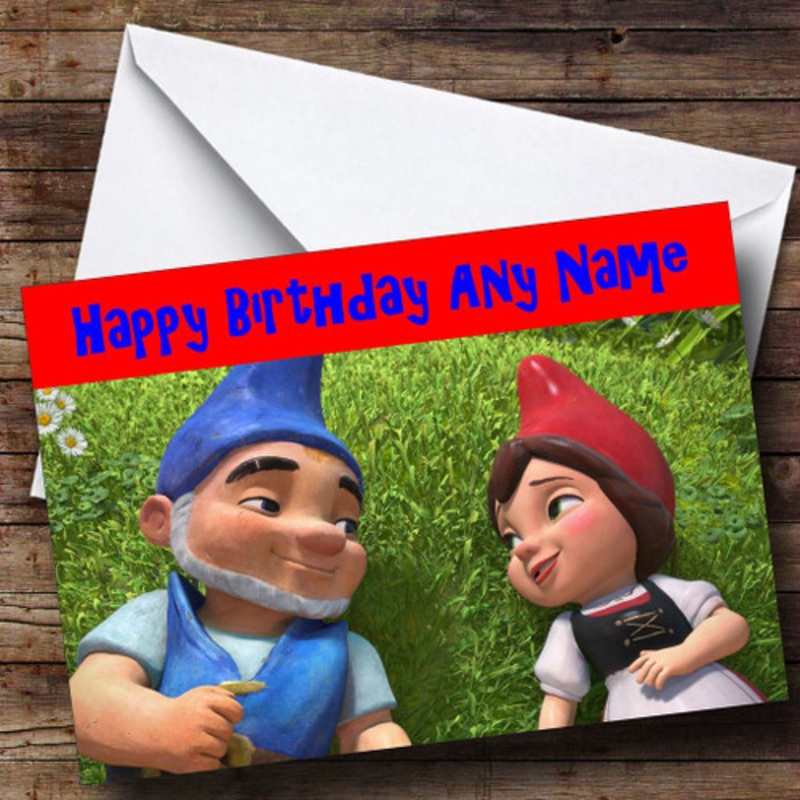 Gnomeo and Juliet Personalised Birthday Card – The Card Zoo