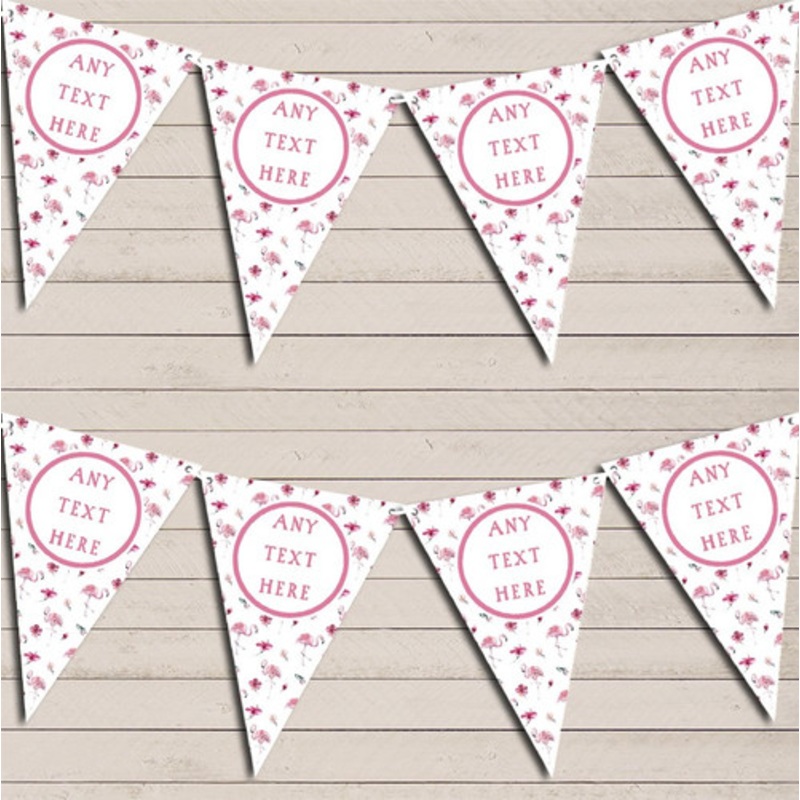 Pretty Pink Flamingo Personalised Birthday Bunting – The Card Zoo