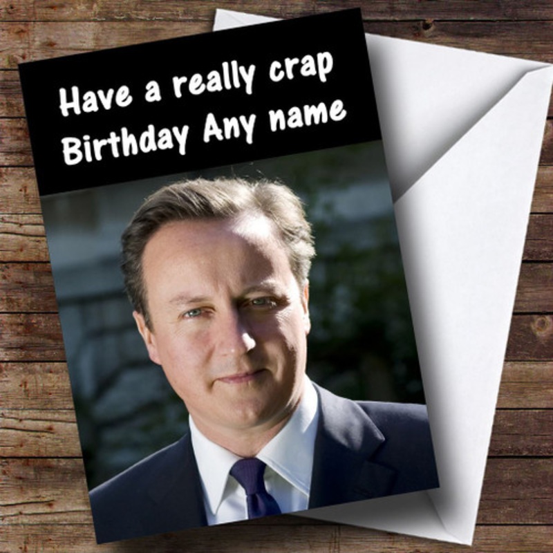 David Cameron Funny Personalised Birthday Card – The Card Zoo