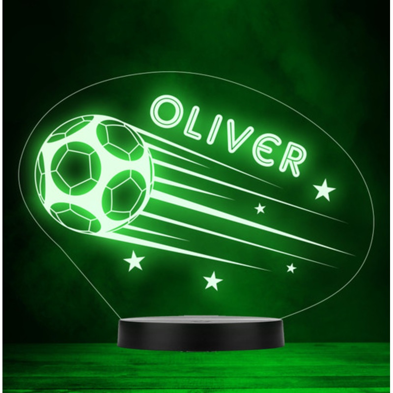 Football Kick Sport Hobby Soccer Personalised Colour Change Lamp Night Light – The Card Zoo