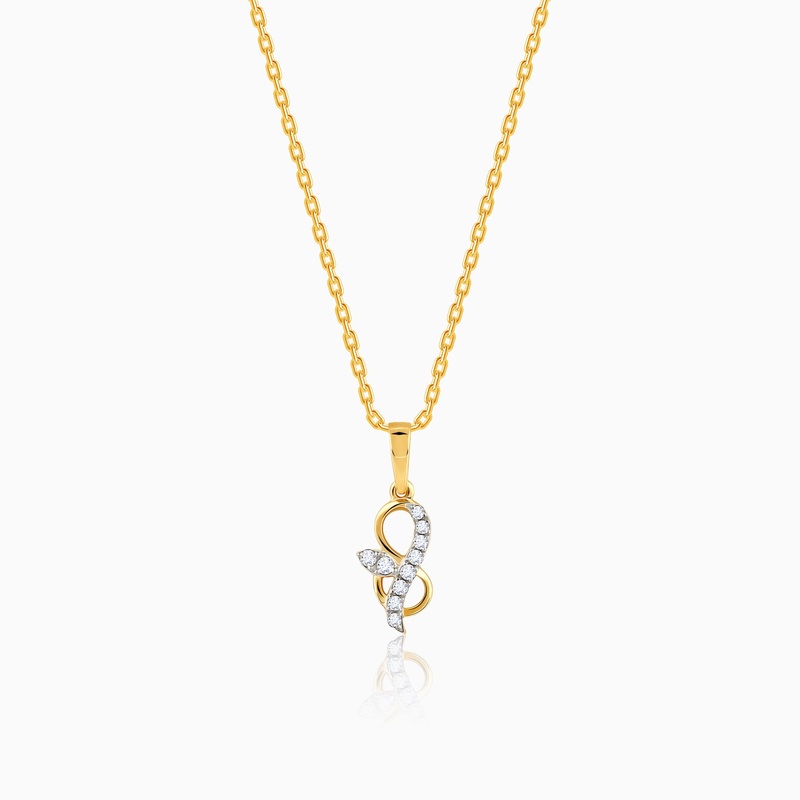 Gold Inspiring Shine Diamond Pendant