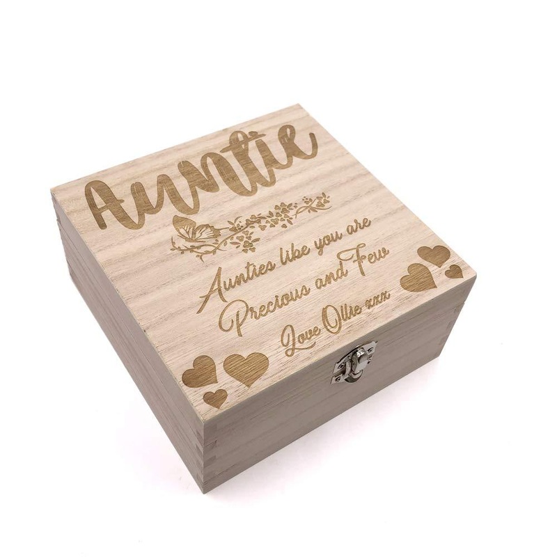 Auntie Gift Personalised Keepsake Box or Photo Box Gift