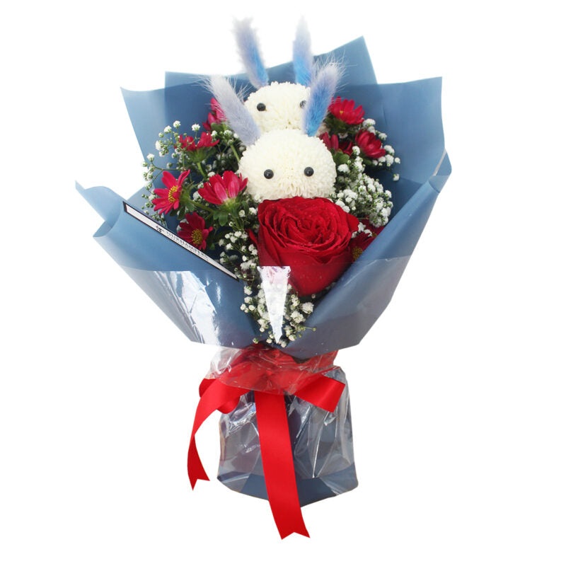 Belladonna Rose Petite Flower Bouquet (Klang Valley Delivery)