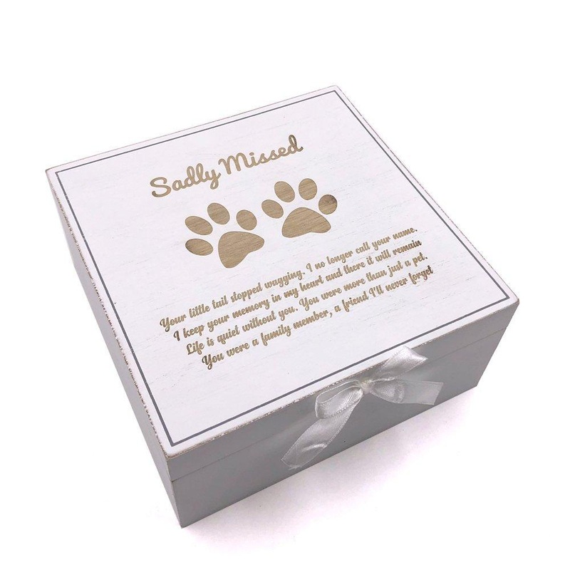 Dog Memorial Box Vintage Style wooden box Memories