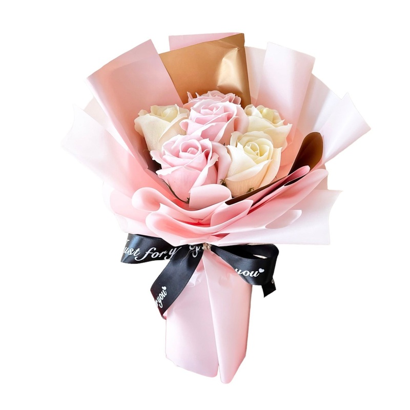 [Gift for New Mommy] Everlasting Scented Soap Flower Bouquet