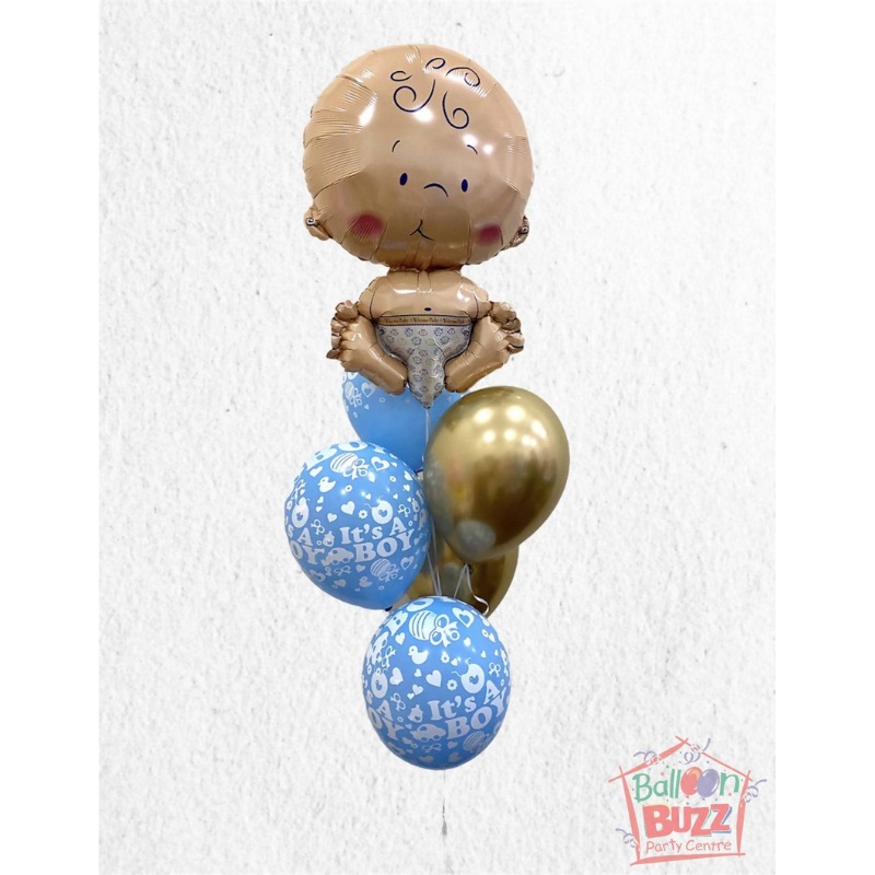 Its a Baby Boy Bouquets Of 6s|Helium  9hours|HiFloat  40hours