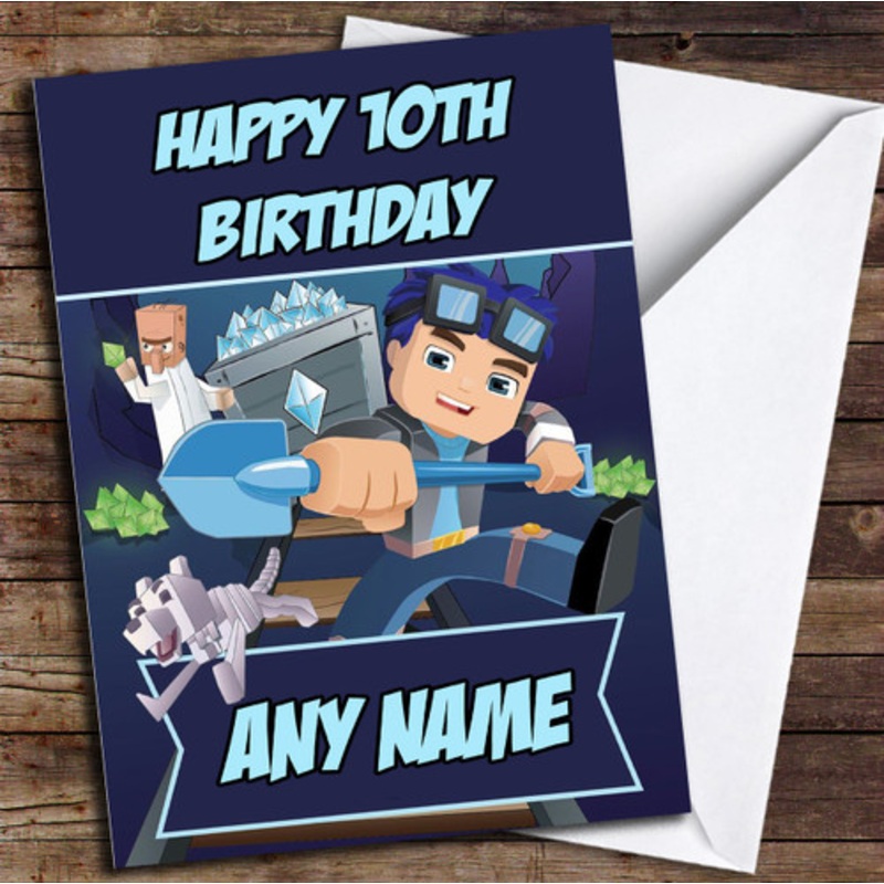 Diamond Dan TDM Personalised Birthday Card – The Card Zoo