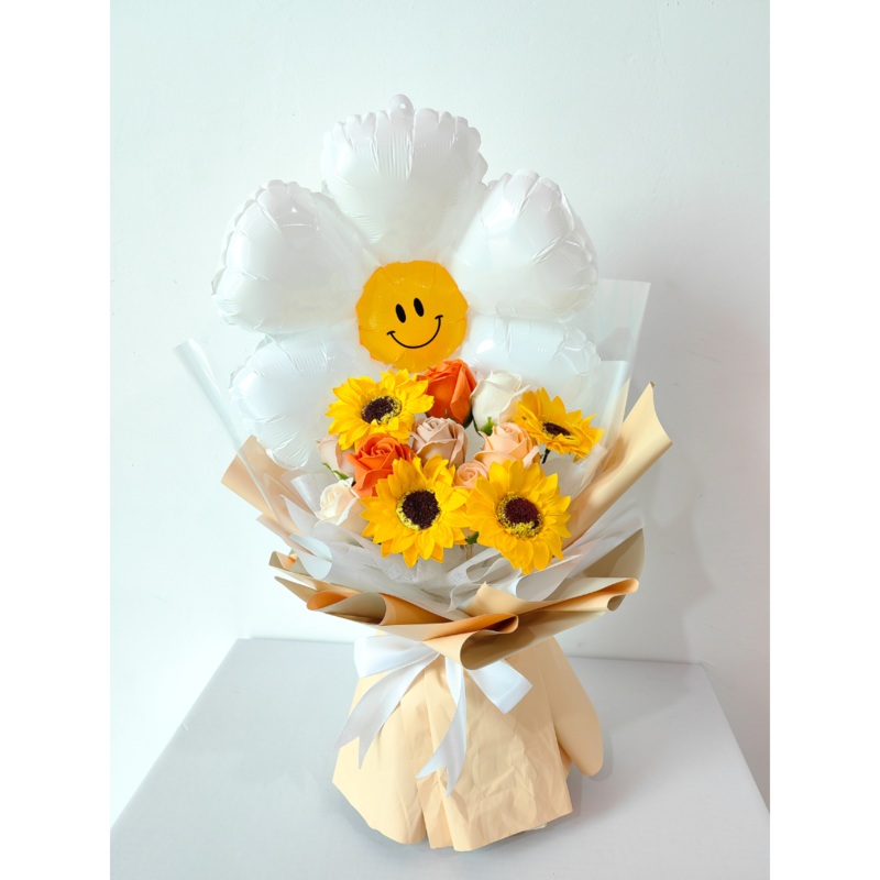 Smiley Soap Flower Bouquet (Klang Valley Delivery)