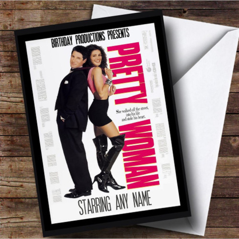 Spoof Pretty Woman Film Poster Funny Personalised Birthday Card – The Card Zoo