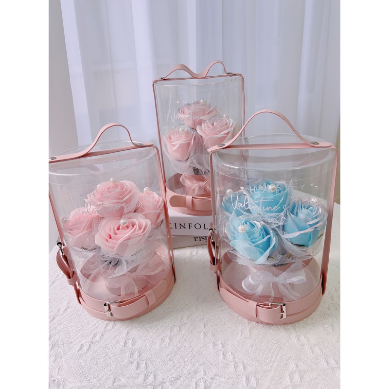 DV.07 – Artificial Soap Flower Transparent Box (Klang Valley Delivery Only)