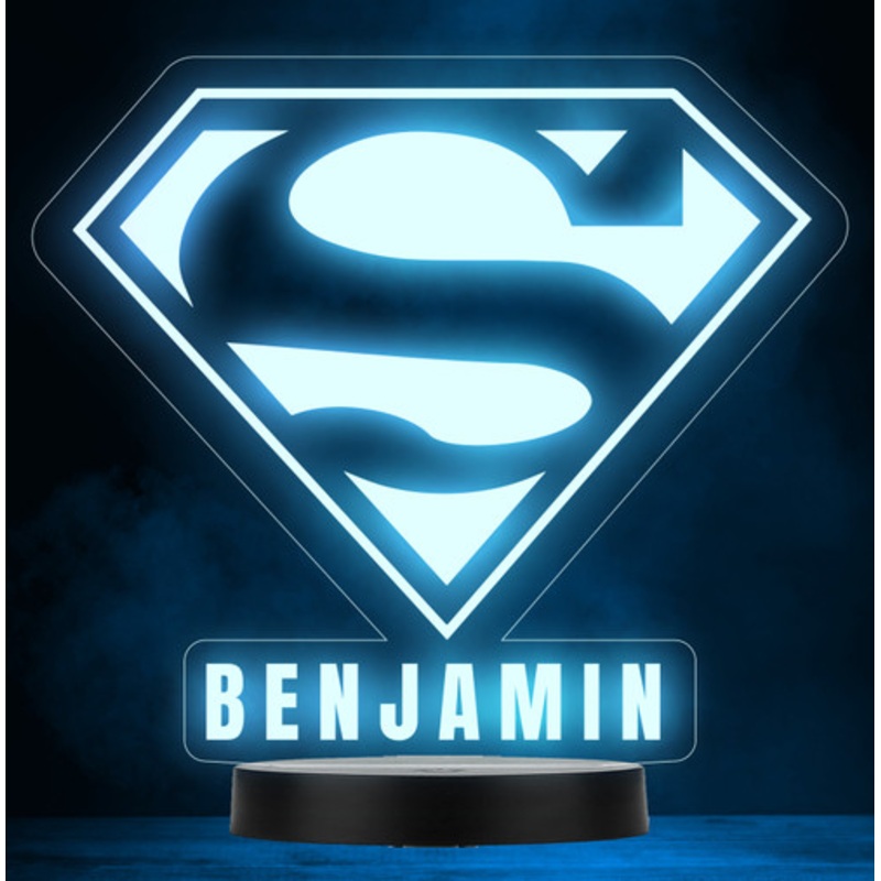 Kids Spiderman Logo Personalised Gift Colour Changing Led Lamp Night Light – The Card Zoo